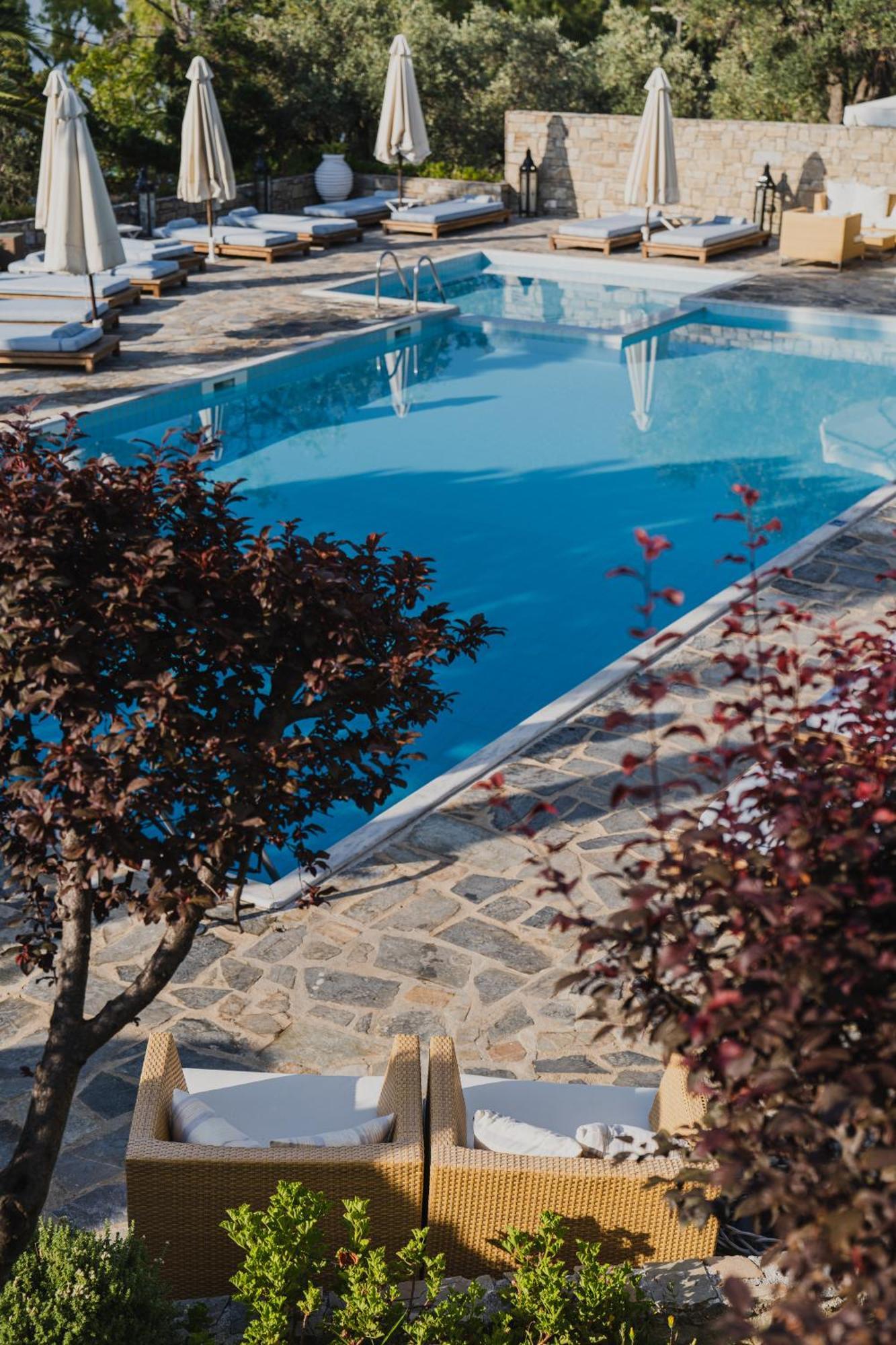 Aegean Suites, Santikos Collection (Adults Only) メガリ・アモス エクステリア 写真